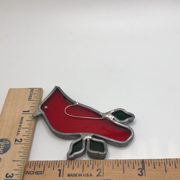 VTG Sun Catcher Beautiful Cardinal Illinois State Bird - Picture 7 of 7